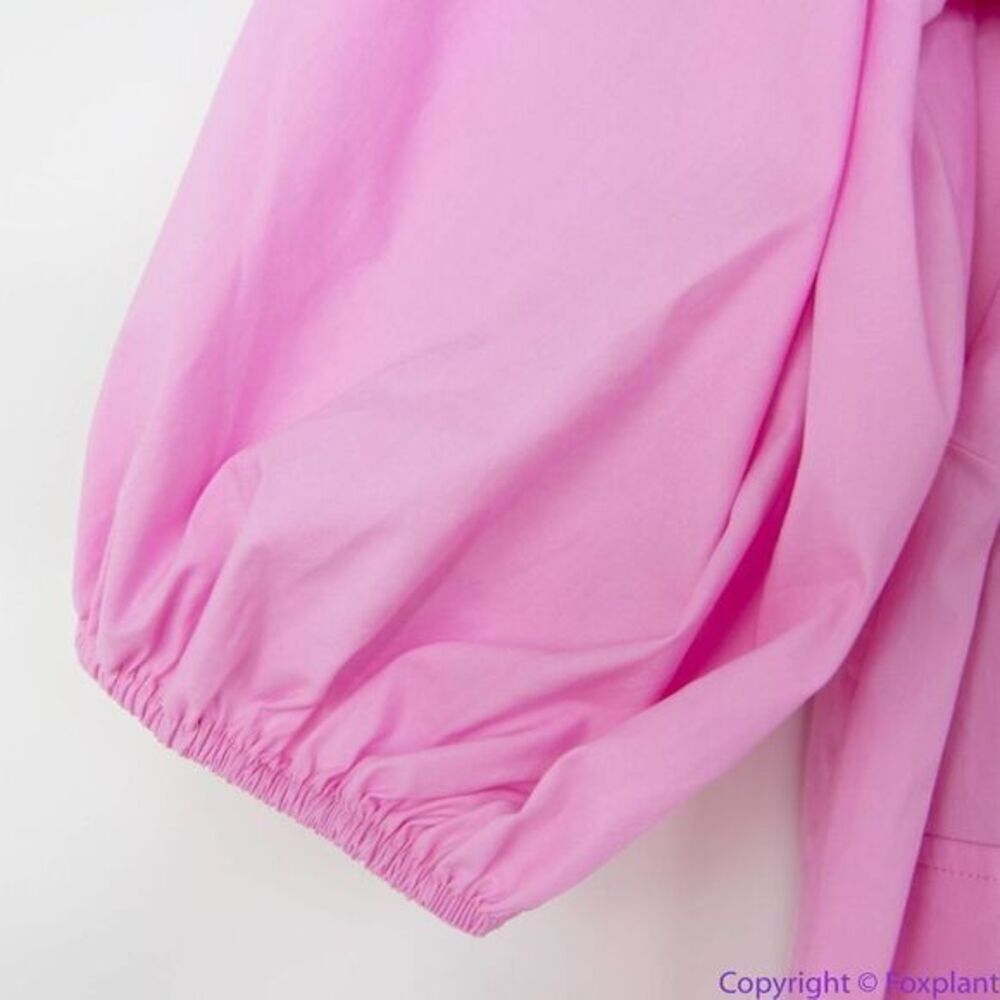NEW Eloquii‎ pink Puff Sleeve Dress with Pocket Detail, 20 - Picture 9 of 16